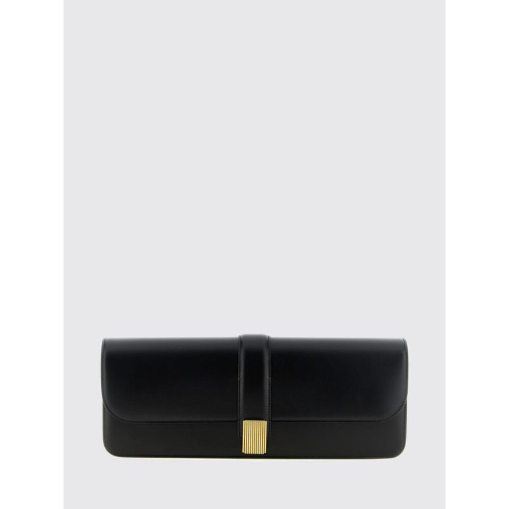 Khaite Women Khaite Medium Blake Rigid Leather Clutch With Snap-Lock Closure